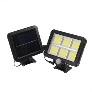 Refletor Solar Parede 120 Cob Sensor Presença