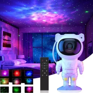 Projetor Astronauta Luz Noturna Galáxia Estrelas Eps-5011 Com Controle 110v/220v