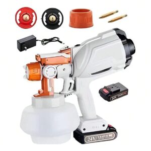 Pistola de Pintura Pulverizadora 1200ml à Bateria Lí-ion 2000 mAh com Carregador