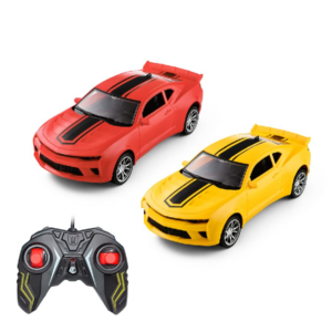 Carrinho Controle Remoto Grande Carro Brinquedo Infantil Camaro Farol Led