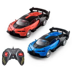 Carrinho Controle Remoto Grande Carro Brinquedo Infantil Bugatti Farol Led