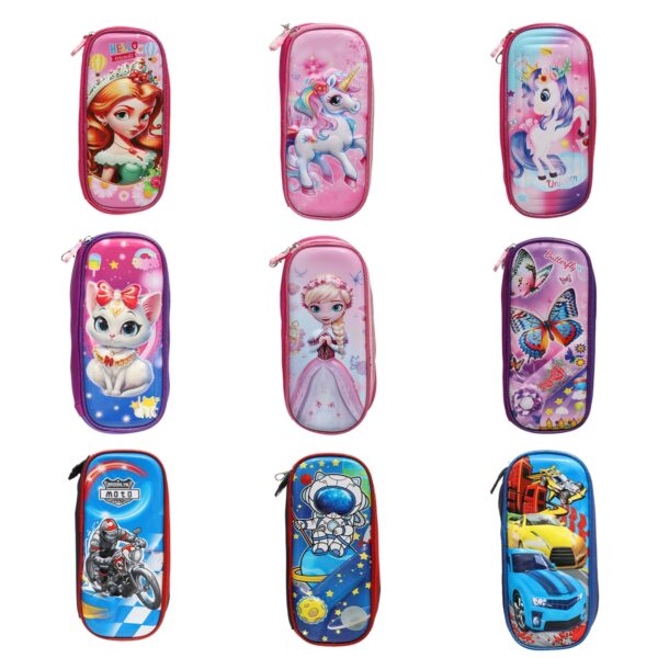Kit Mochila Infantil 3 pçs Com Lancheira e Estojo Desenho 3D PRINCESA RUIVA - Image 4